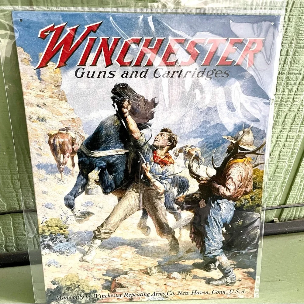 NEW Winchester Metal Sign